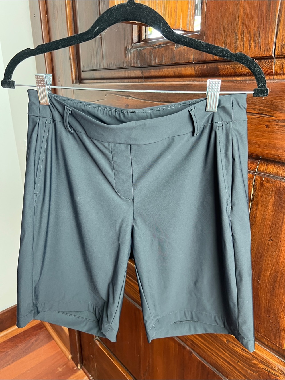 SPANX Womens Black Bermuda Shorts